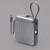 Внешний АКБ NRG Turbo Cable 10000 mAh, 22,5Вт, графит, Deppa