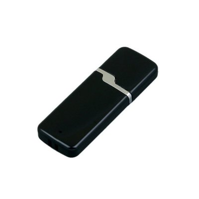 USB 2.0- флешка на 32 Гб с оригинальным колпачком, черный