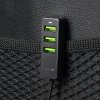 АЗУ 1 USB + 3 USB для пассажиров, QC 3.0, 7А, алюминий, графит, Deppa