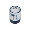 Адаптер с 2-умя USB-портами для зарядки Travel Blue Twist & Slide Adaptor голубой/белый