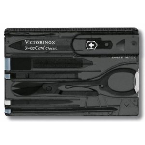 Набор инструментов SwissCard, полупрозрачный черный