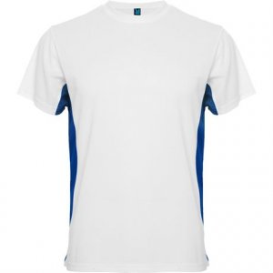 Спортивная футболка TOKYO мужская, БЕЛЫЙ/КОРОЛЕВСКИЙ СИНИЙ XL
