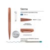 Ручка металлическая шариковая Sienna, розовое золото