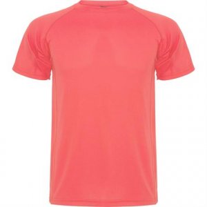 Спортивная футболка MONTECARLO мужская, КОРАЛЛОВЫЙ ФЛУОРЕСЦЕНТНЫЙ 2XL