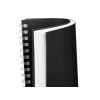 Блокнот на мягкой спирали А5 Sahara, 60 листов 70 гр/м2, черный