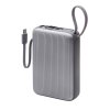 Внешний АКБ NRG Turbo Cable 20000 mAh, 22,5Вт, графит, Deppa