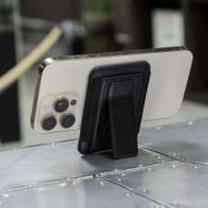 Картхолдер magsafe с подставкой для смартфона Wally stand, черный Картхолдер magsafe с подставкой для смартфона Wally stand, черный