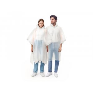 Пончо Hawaii c чехлом унисекс, белый