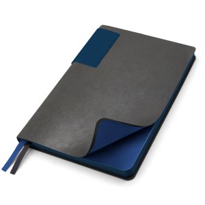 Ежедневник A5 недатированный Molfetta в мягком переплёте, серо-синий Ежедневник A5 недатированный Molfetta в мягком переплёте, серо-синий