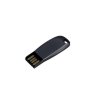 USB 2.0- флешка на 8 Гб компактная с мини чипом и овальным отверстием, антрацит