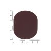 ПАТЧ ОВАЛ soft-touch (коричневый ) 6,0 х 5,0 см