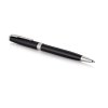 Ручка шариковая Parker «Sonnet Core Black Lacquer CT», черный глянцевый/серебристый