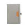 Блокнот А5 из RPET Harvey, 80 листов FSC бумага, серый