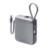 Внешний АКБ NRG Turbo Cable 10000 mAh, 22,5Вт, графит, Deppa