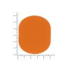 ПАТЧ ОВАЛ soft-touch (оранжевый ) 6,0 х 5,0 см