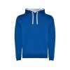Толстовка с капюшоном Urban мужская, королевский синий/белый