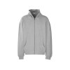 Толстовка оверсайз с капюшоном на молнии Monaco, серый меланж