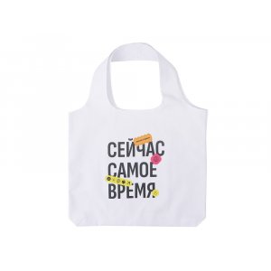 Сумка-шоппер Vest из хлопка 340 г/м2, белый (термотрансфер)