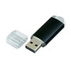 USB 2.0- флешка на 64 Гб с прозрачным колпачком, черный