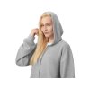 Толстовка оверсайз с капюшоном на молнии Monaco, серый меланж