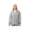 Толстовка оверсайз с капюшоном на молнии Monaco, серый меланж