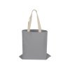 Сумка для шопинга Steady из хлопка с парусиновыми ручками, 260 г/м2, серый
