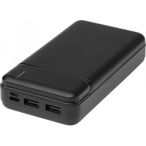 Портативное зарядное устройство Loop емкостью 20 000 мАч, сплошной черный Портативное зарядное устройство Loop емкостью 20 000 мАч, сплошной черный