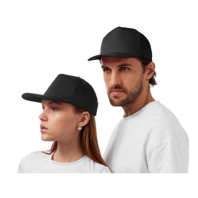 Бейсболка Mix 5-ти панельная 180 гр, черный