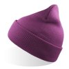 Шапка вязанаядвойная Wind-S, пурпурный, 100% переработанный полиэстер