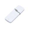 Флешка промо прямоугольной формы c оригинальным колпачком, 8 Гб, белый