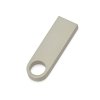 USB 2.0-флешка на 32 Гб с мини чипом и круглым отверстием, серебристый