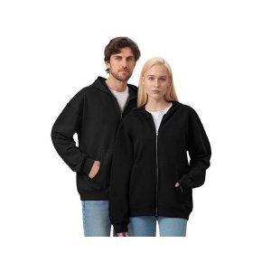 Толстовка оверсайз с капюшоном на молнии Monaco, черный