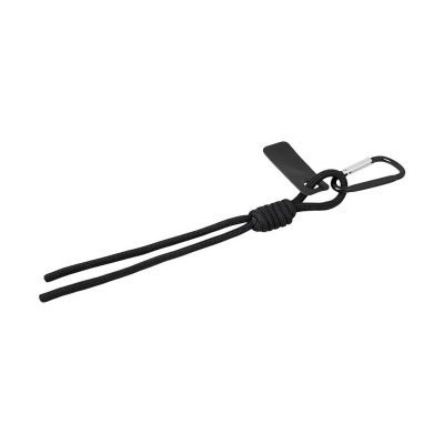 Брелок-веревочка на карабине Trinket, черный