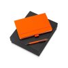 Подарочный набор Vision Pro soft-touch с ручкой и блокнотом А5, оранжевый