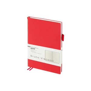 Ежедневник недатированный А5 Grand, красный Ежедневник недатированный А5 Grand, красный