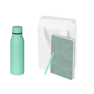 Подарочный набор Sorento, бирюзовый (термокружка, ежедневник, ручка) Подарочный набор Sorento, бирюзовый (термокружка, ежедневник, ручка)