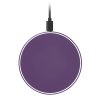 Беспроводное зарядное устройство с подсветкой 15W Auris, фиолетовое