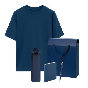 Набор с одеждой RUST (футболка, бутылка, ежедневник, ручка), синий, 3XL/4XL Набор с одеждой RUST (футболка, бутылка, ежедневник, ручка), синий, 3XL/4XL