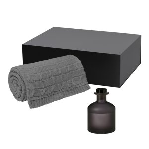 Подарочный набор Mizu, Fado, серый (диффузор, плед) Подарочный набор Mizu, Fado, серый (диффузор, плед)