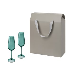 Подарочный набор 2 бокала для шампанского Capri в большом подарочном пакете Подарочный набор 2 бокала для шампанского Capri в большом подарочном пакете