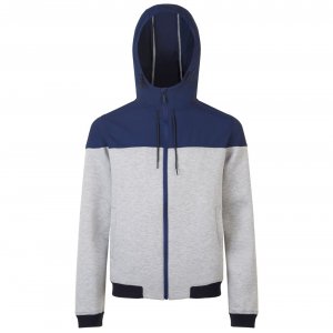 Куртка унисекс Voltage, серый меланж с темно-синим Куртка унисекс Voltage, серый меланж с темно-синим