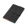 Бизнес-блокнот А5 с клапаном Fabrizio, 80 листов, черный