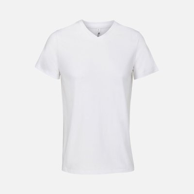 Футболка унисекс Regent с V-образным вырезом, белая