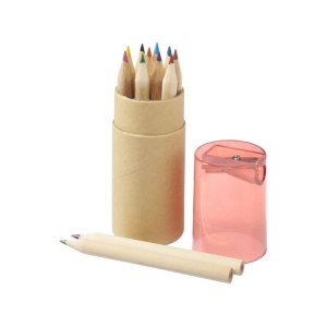 Набор карандашей Cartoon 12 единиц, натуральный/красный