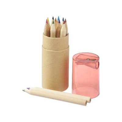 Набор карандашей Cartoon 12 единиц, натуральный/красный