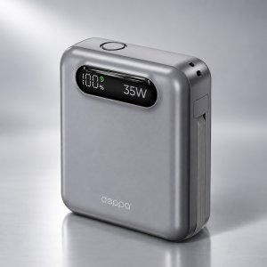 Внешний АКБ NRG Turbo Cable 10000 mAh, 35Вт, графит, Deppa