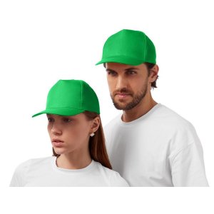 Бейсболка Poly 5-ти панельная 120 гр, зеленый