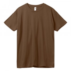 Футболка унисекс Regent 150, коричневая Футболка унисекс Regent 150, коричневая