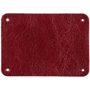 Лейбл кожаный Beta, XL, красный Лейбл кожаный Beta, XL, красный