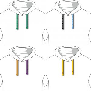 Вязаный шнурок в капюшон на заказ Tape